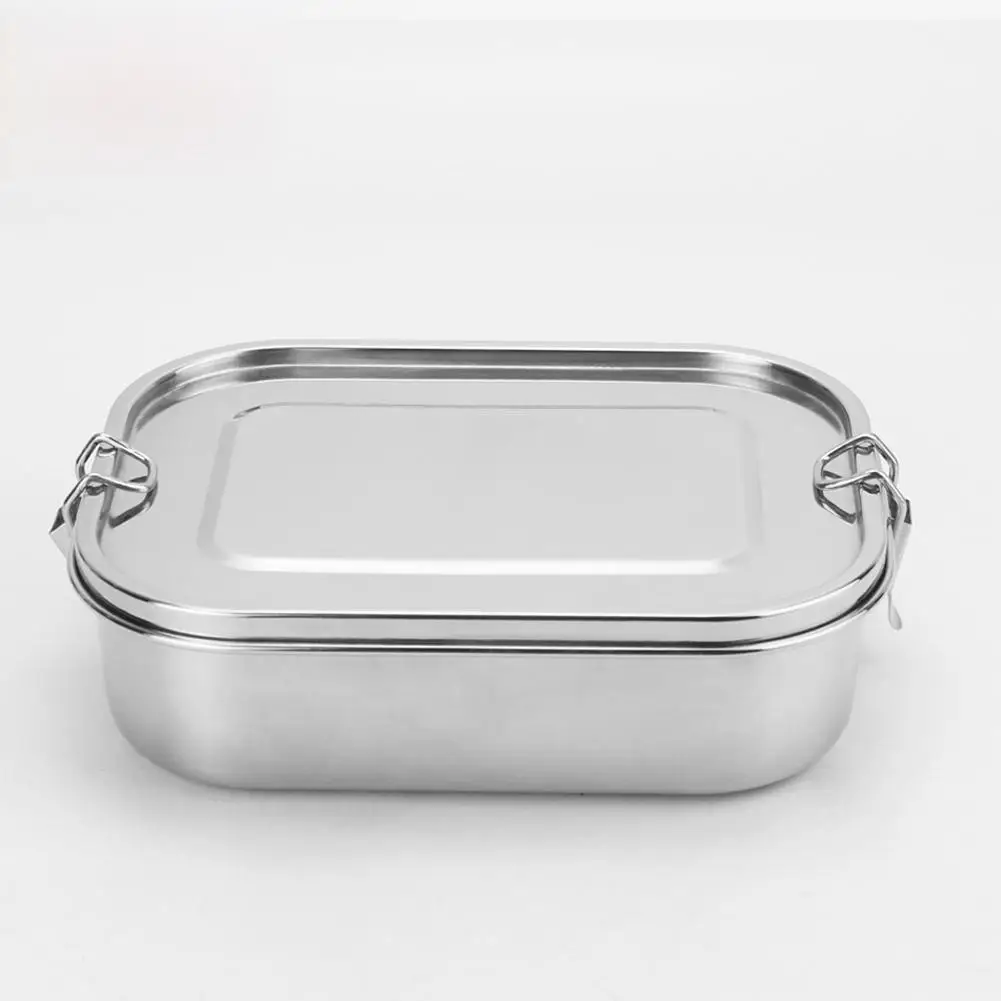 Adeeing квадратная 304 коробка для ланча из нержавеющей стали с силиконовым