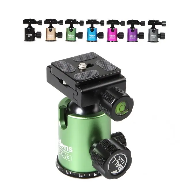 Selens мини шаровая Головка Настольный Штатив Адаптер с быстроразъемной пластиной