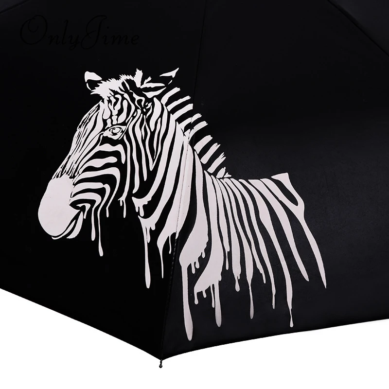 Zebras солнцезащитный зонтик для лица женский складной зонт для мужчин и женщин высокое качество солнечный и дождливый зонт для студентов