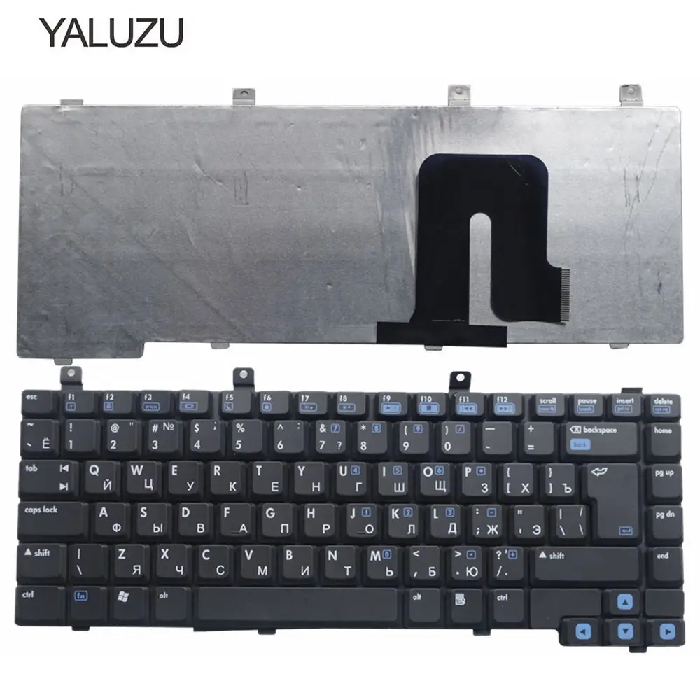 YALUZU Русская клавиатура для ноутбука HP DV4000 V4000 DV4030 DV4100 DV4200 DV4300 DV4400 RU Макет черный
