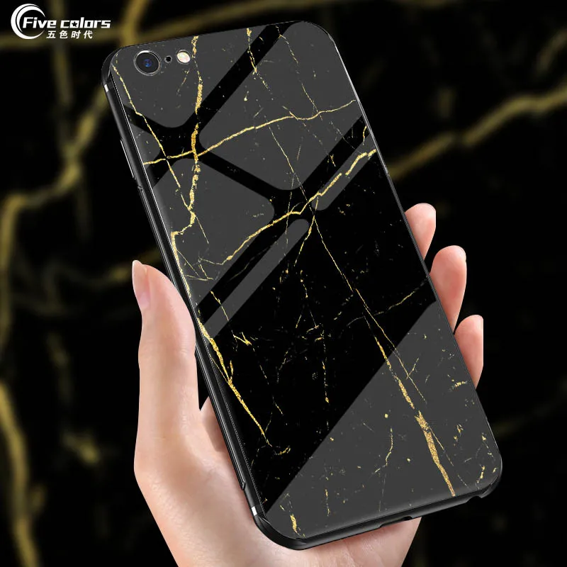Закаленное стекло чехол для iPhone 7 8 плюс противоударный силиконовый X 6 s мягкий ТПУ