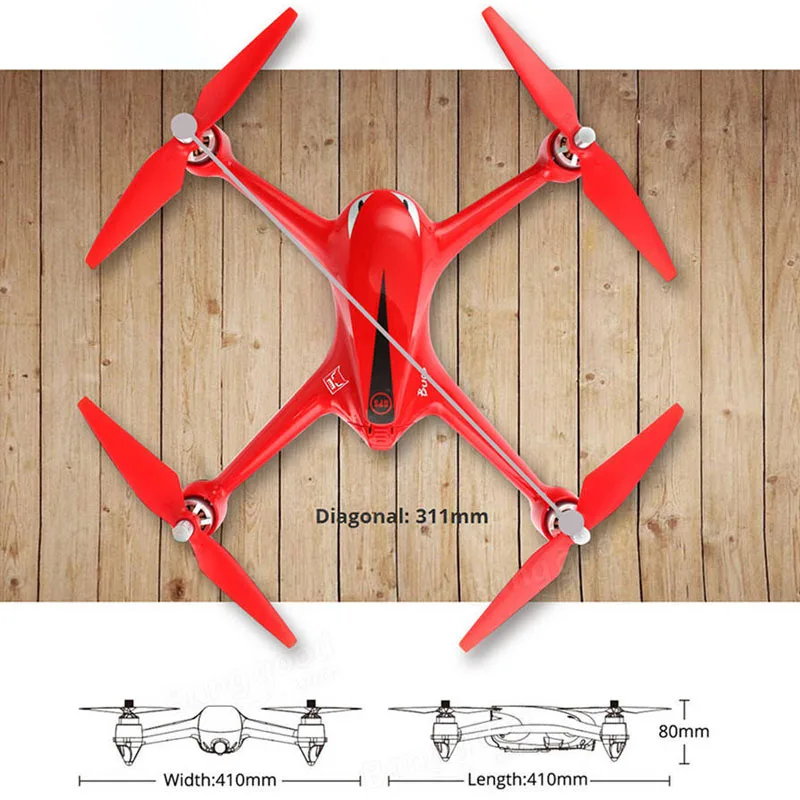 Профессиональный Drone MJX B2W ошибки 2 Wi Fi FPV системы бесщеточный 1080 P HD Камера GPS высота