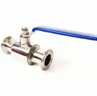 Fit 25mm 1" Pipe OD x 1.5" Tri Clamp Sanitary Ball Shut Off Valve SUS 304 Stainless Beer Brewing Home Factory