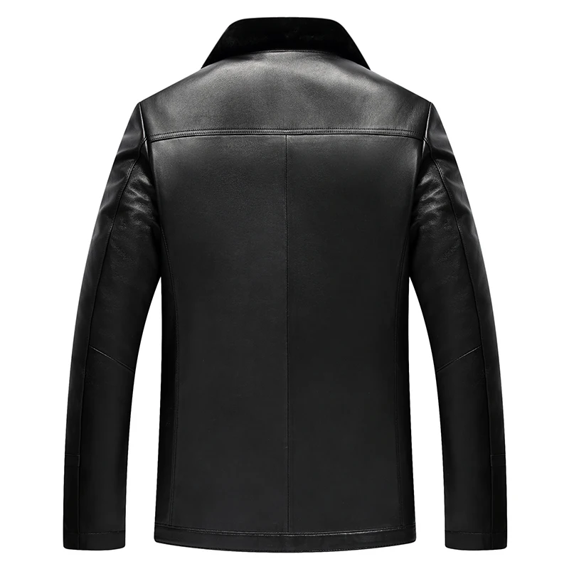 Человек естественный кожаная куртка овец меховая Бесплатная доставка|jacket