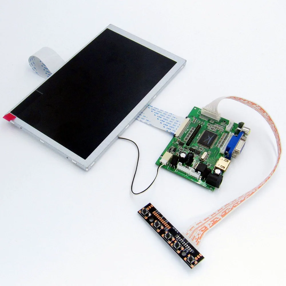 8 дюймовый ЖК экран для raspberry pie 3 3B + Raspberry Pi разрешение 800*480 дисплей DIY kit HDMI VGA 2AV LCD