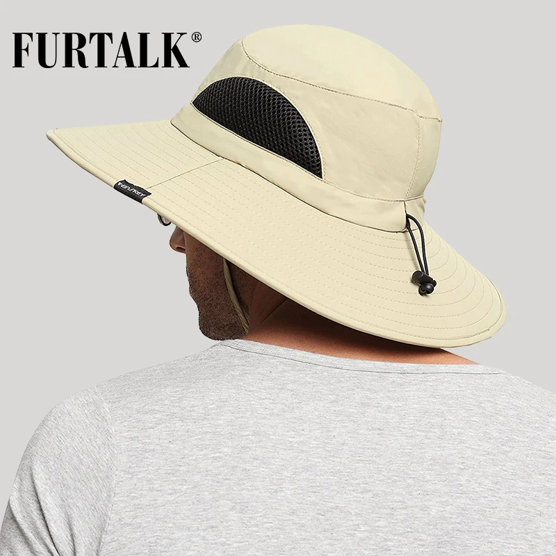 FURTALK Safari шляпы от солнца для мужчин и женщин Boonie с широкими полями ведро