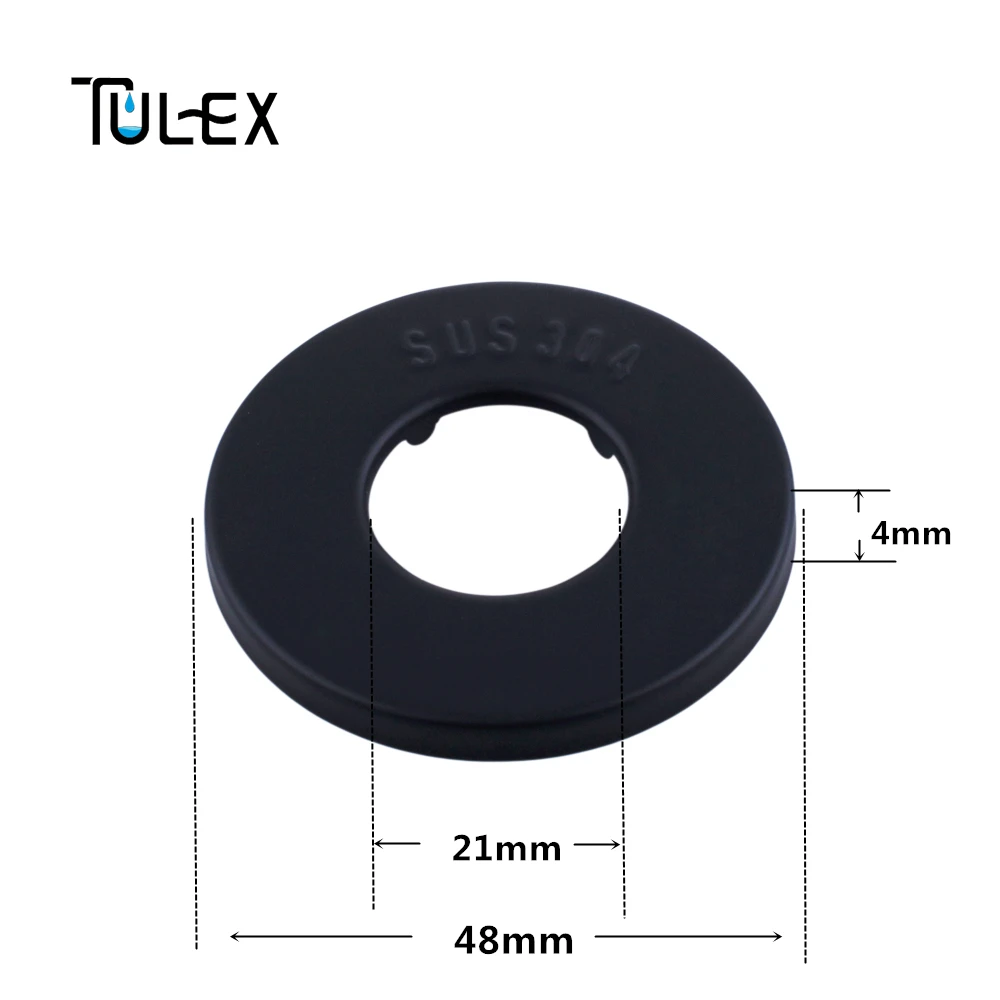 Отражатель TULEX для крана, декоративная крышка для крана, фланец из нержавеющей стали, аксессуары для ванной комнаты, кухонный клапан