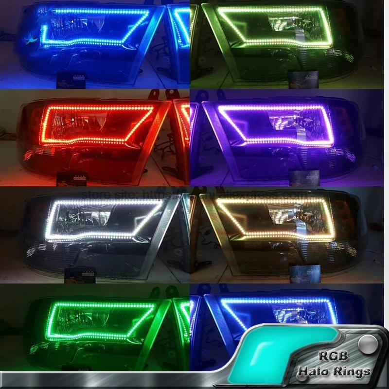 HochiTech RGB многоцветный светодиодный ангельские глазки комплект колец с ореолом