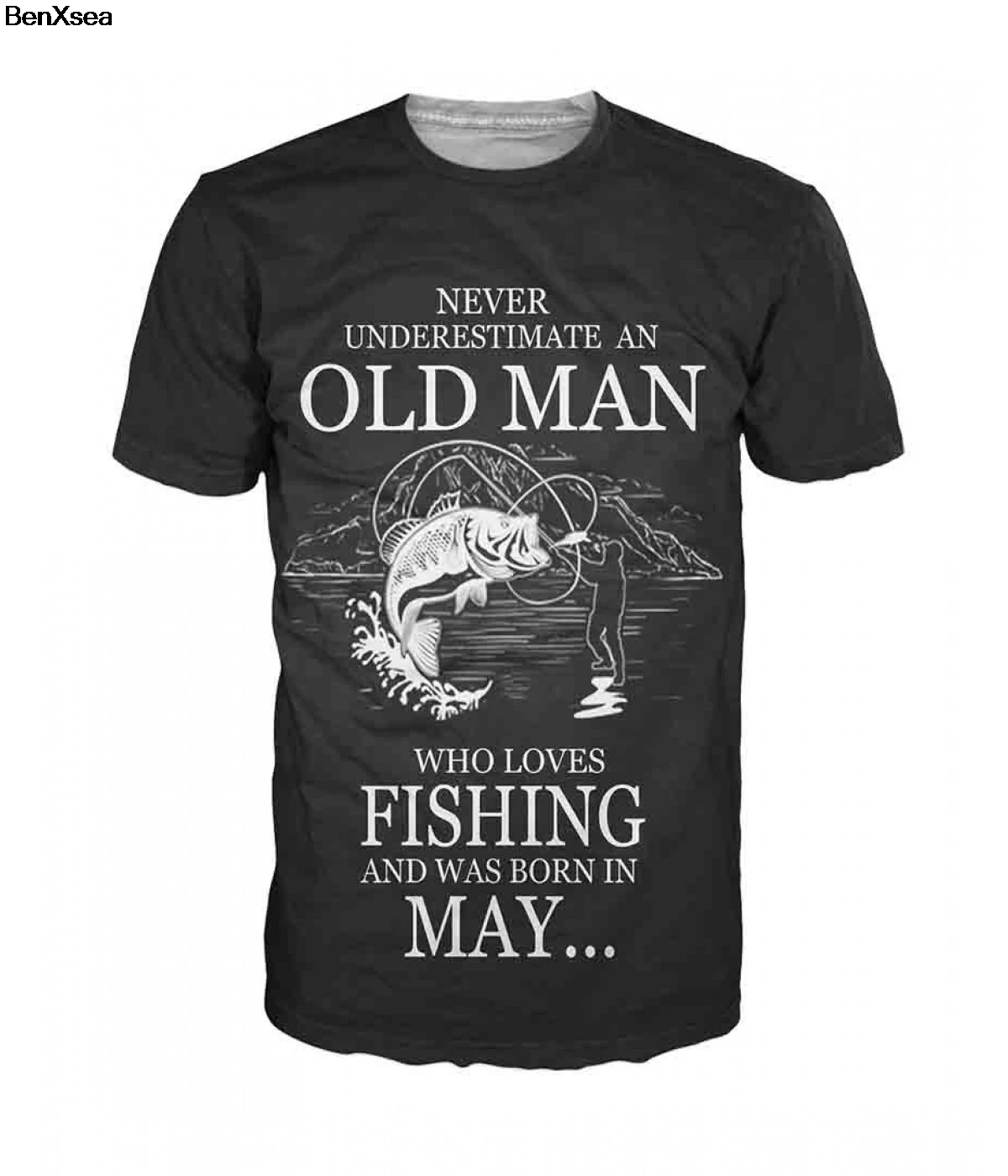 Модная одежда крутая Мужская футболка для рыбалки хобби с 3D принтом в стиле