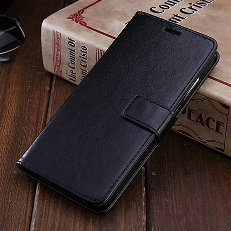 Black Для huawei P Smart Z плюс Y5 Y6 Y7 Prime Y9 Y5 Флип кожаный чехол-бумажник с P10 P8 Lite P30 P20 Pro Nova 3 3i крышка - Цвет: Black