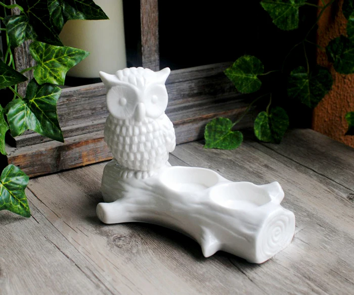 DW0034 силиконовая форма для цемента бетонные формы сова на багажнике подсвечник