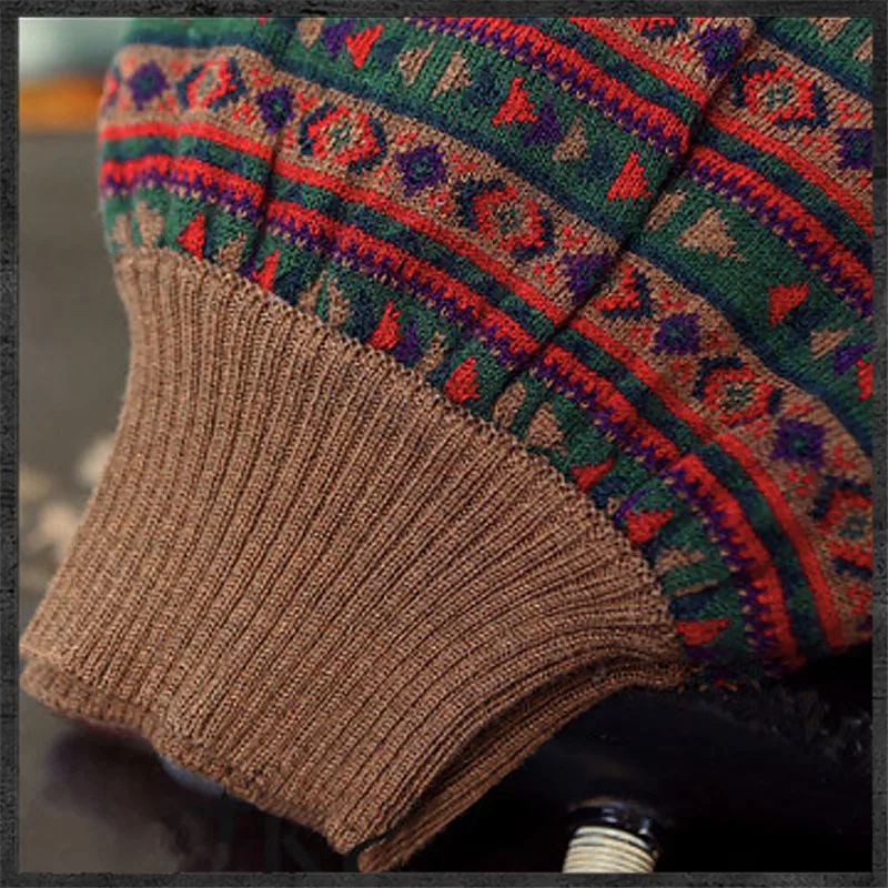 Винтажное высокое качество зимнее теплое хлопковое платье с длинным рукавом