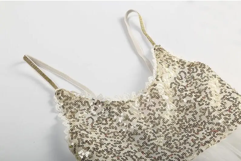 Зазор! Платье для маленьких девочек детское платье-пачка с блестками на