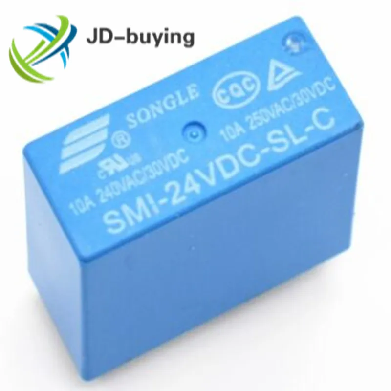 100 шт. Мощность реле SMI 05VDC SL C 12VDC 24VDC 5 В 12 24 10A 5PIN реле|Реле| |