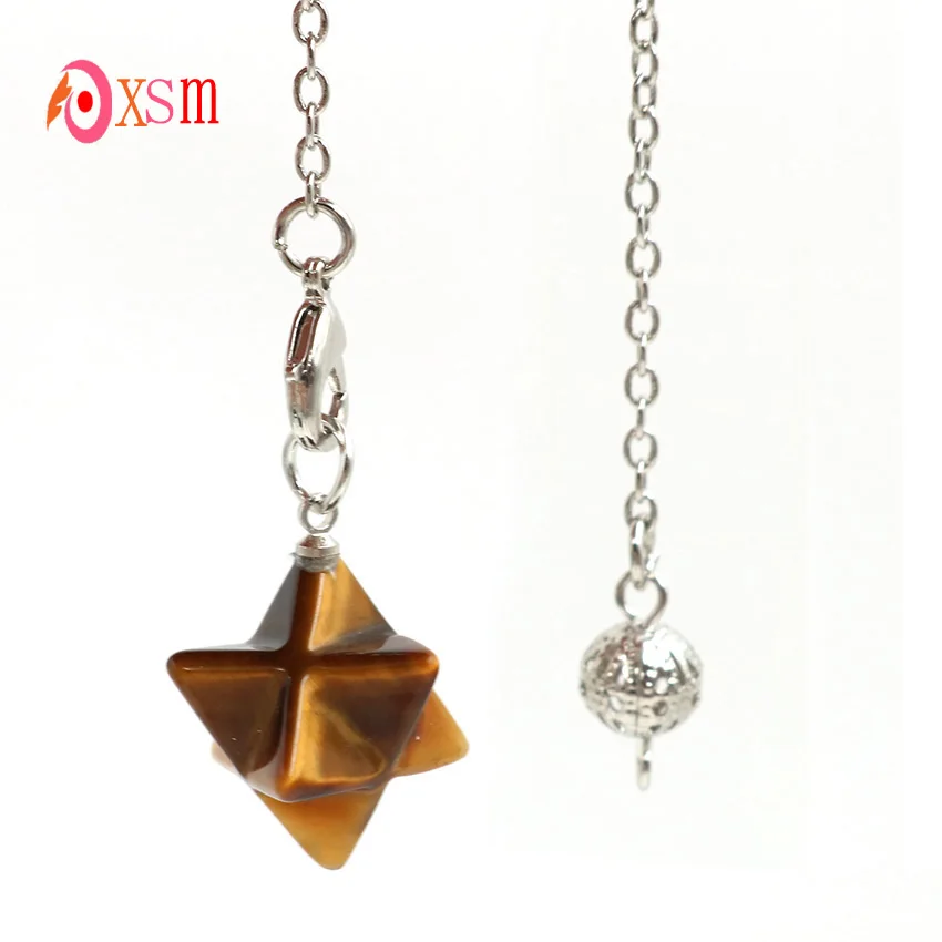 Маятниковая подвеска Merkaba с натуральным кристаллом оникса, 1 шт., Wicca, Reiki, исцеляющая точка, придающие гадания, Merkabah, амулеты, ювелирные изделия
