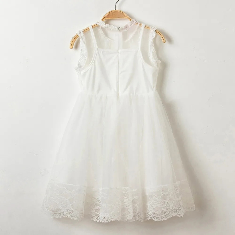 2018 Baby Girl Lace Tutu Dress Wedding and Party White Princess Girls Clothes For Infant Kids School Wear Fancy Clothing | Детская