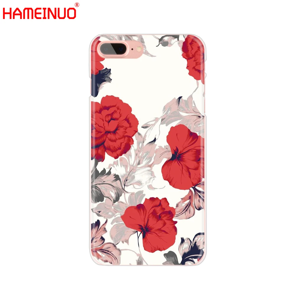 HAMEINUO ко Дню Святого Валентина цветочный узор сотовый телефон чехол для iphone X 8 7 6 4