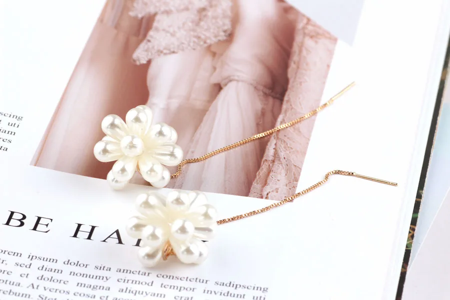 DIY аксессуары Элегантные капли воды серьги из жемчуга кулон материала|Ювелирная