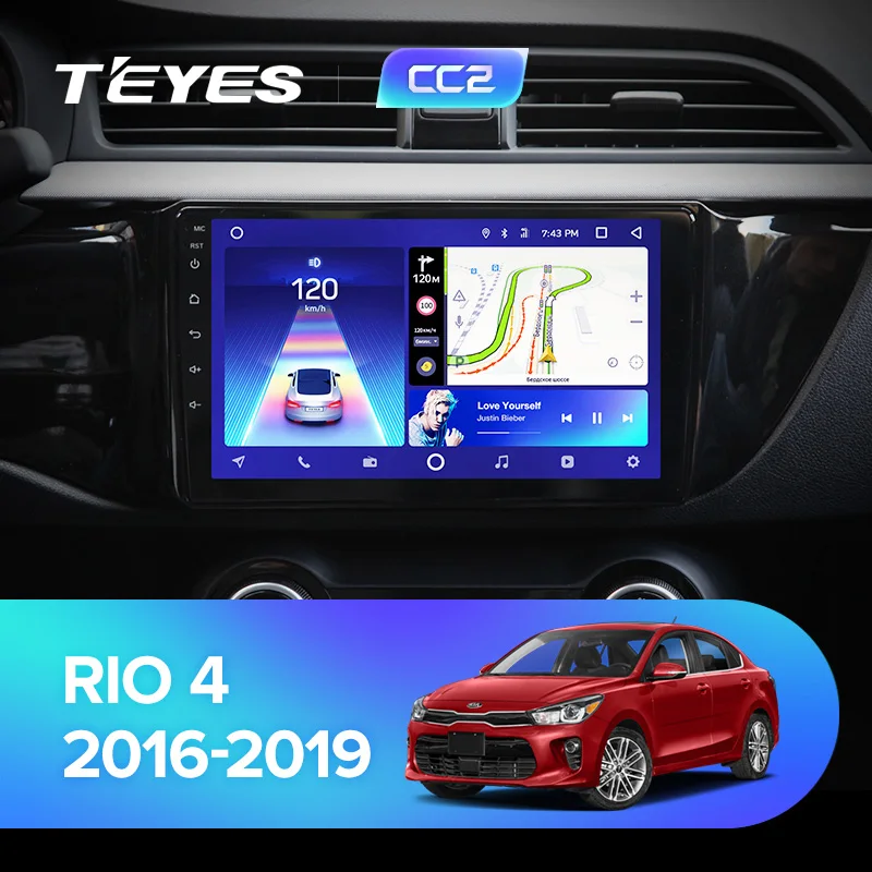 TEYES CC2 Штатная магнитола для Киа Рио 3 4 kia rio 3 4 2011 Android 8.1, до 8-ЯДЕР, до 4+ 64ГБ 32EQ+ DSP 2DIN автомагнитола 2 DIN DVD GPS мультимедиа автомобиля головное устройство