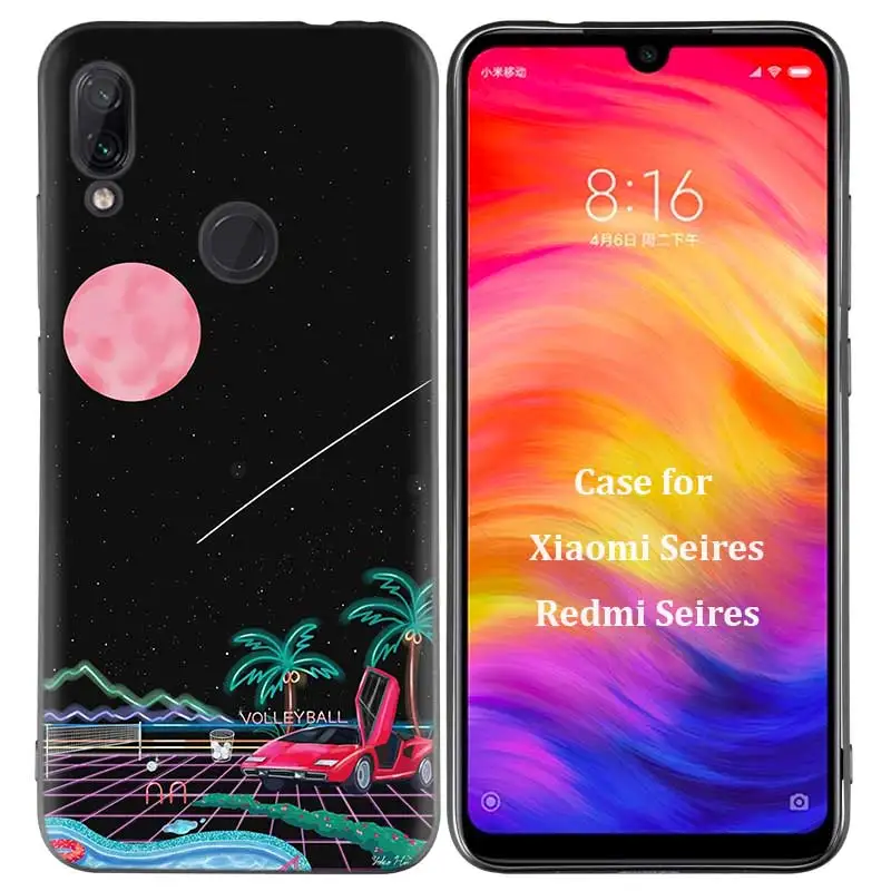 R-010 Силиконовый чехол для Xiao mi Red mi Note 7 6 5 Pro mi A1 A2 8 8A Lite 9 K20 Poco F1 S2 4 4X Plus Vaporwave Space Anime - Цвет: R-010