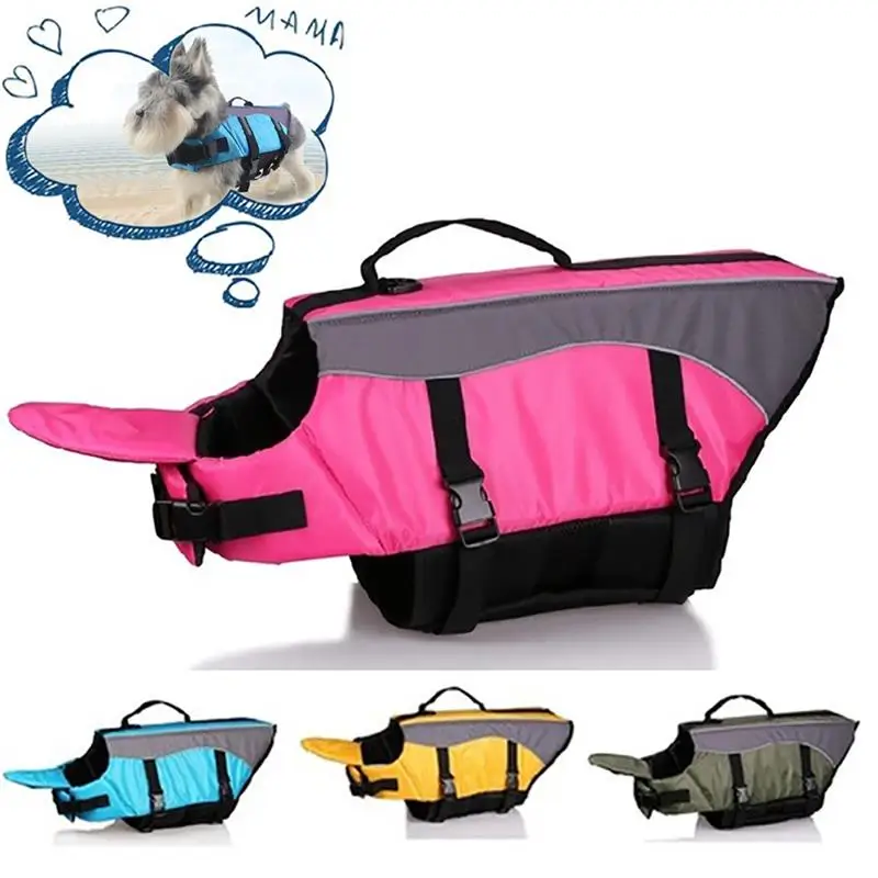 

Quality Dog Life Jacket Pet Saver Life Vest Swimming Preserver Dog Puppy Swimwear Surfing Swimming Vest Reflective Stripes