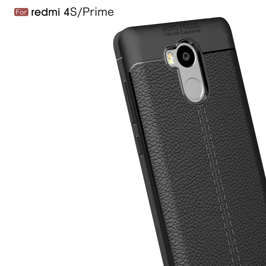 Эксклюзивная модная искусственная кожа Силиконовая задняя крышка для Xiaomi Redmi 4 Pro