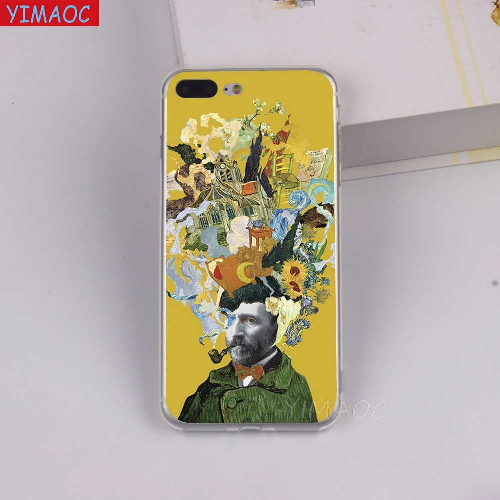 Мягкий чехол YIMAOC Vincent Willem van Gogh из ТПУ и силикона для iPhone 8 7 6 6S Plus 5 5S SE X XR XS 11 Pro Max |