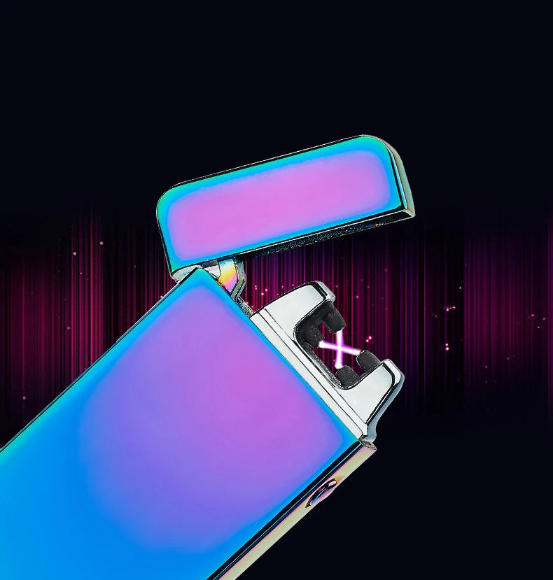 Плазменная USB Зажигалка с двойной дугой для сигарет Somking Электронная зарядка