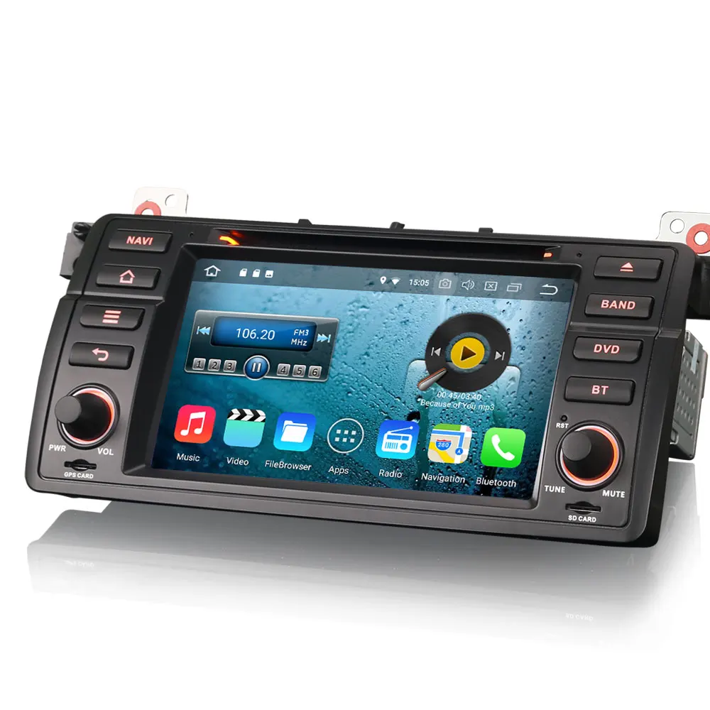 7 &quotОС Android 8 0 DVD мультимедиа gps радио для BMW E46 (318/320/325) 1998-2006 и M3 с Разделение Экран