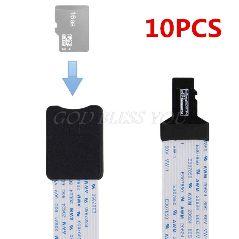 10 шт. TF кабель переходник папа Micro SD женский гибкий удлинитель адаптер для