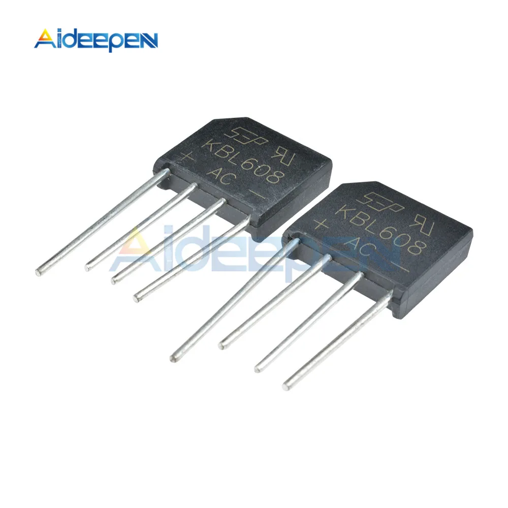 10 шт. KBL608 KBL 608 6A 800V диодный мост выпрямитель|Детали и аксессуары для приборов| |