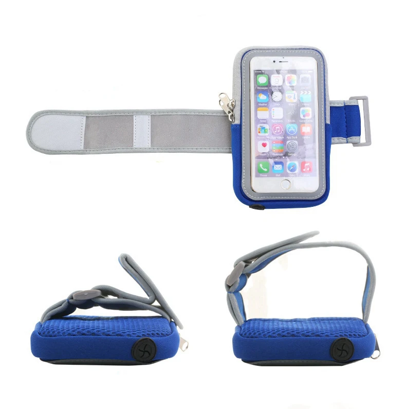 

Breathable Sweat-absorbent Cloth Sports Armband For Iphone 7 Case Mobile Phone Arm Bands Holder On Hand 6.2 inch Phone Pouch