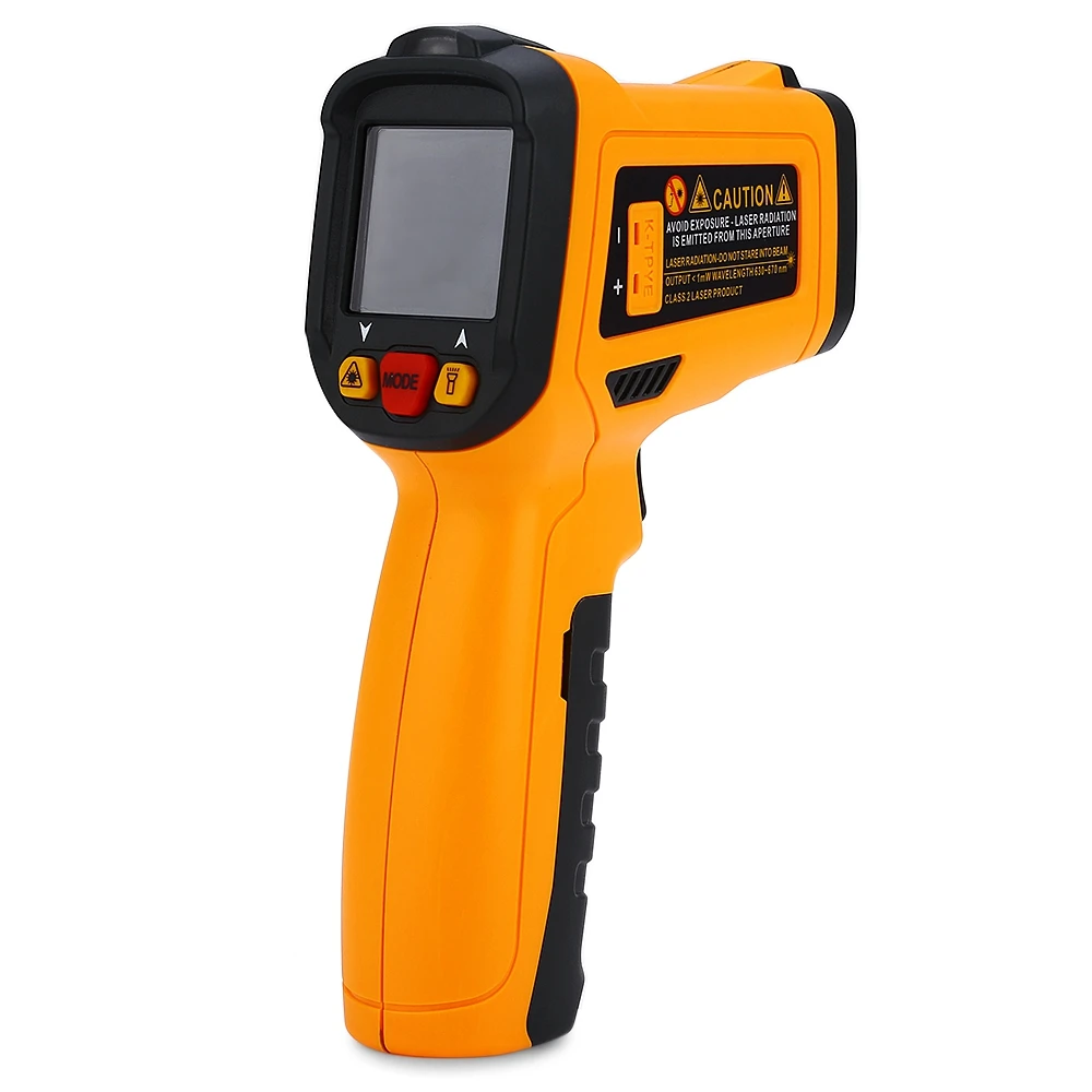 PEAKMETER PM6530D Digital Infrared Thermometer -50~800 Handheld LCD Display Temperature gauge Gun IRT K-type Ambient UV Light |