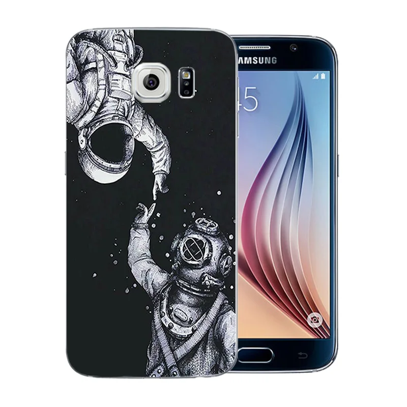 5 1-дюймовый чехол для телефона Samsung Galaxy S6 мягкий силиконовый из ТПУ с рисунком