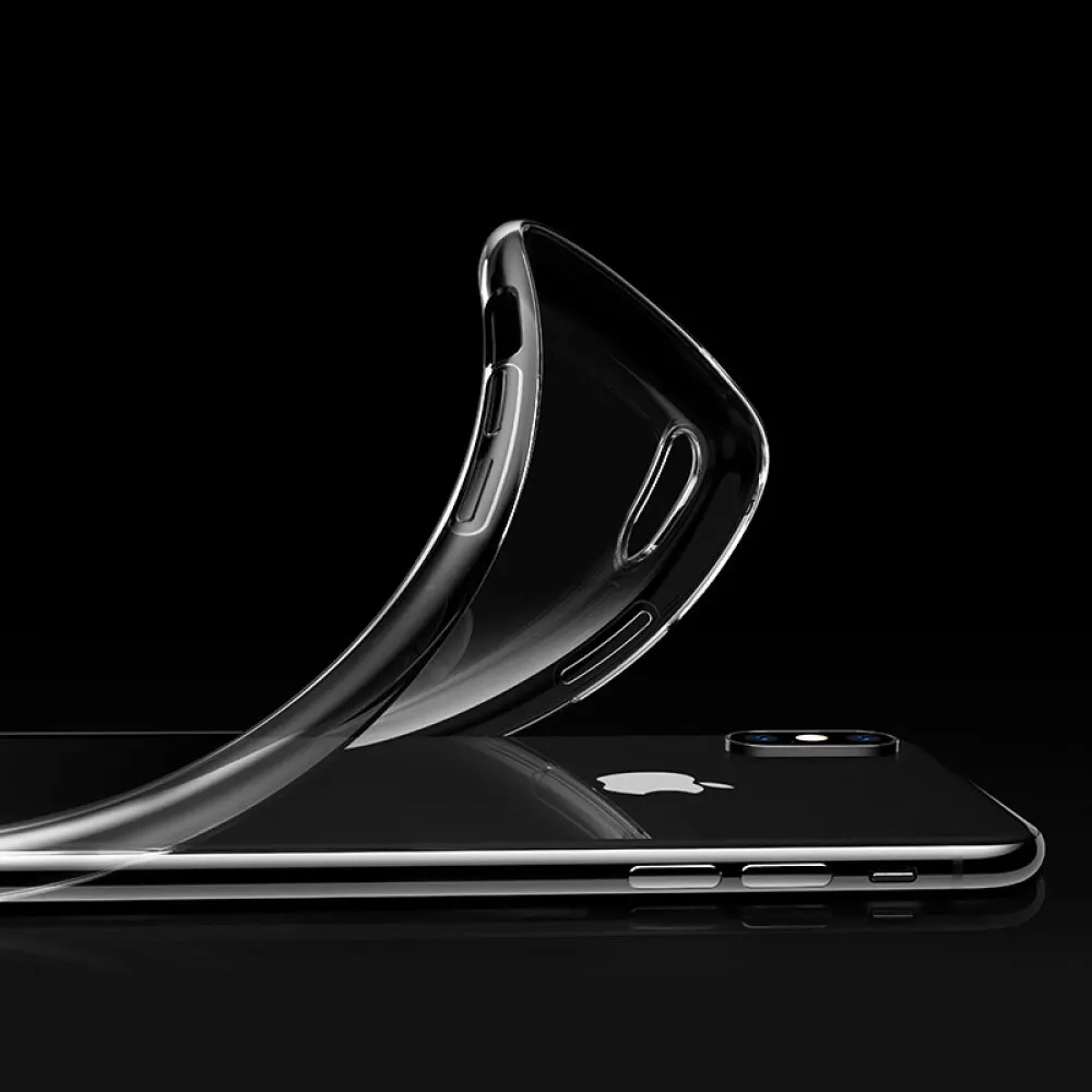 Ультратонкий Мягкий Прозрачный чехол из ТПУ для телефона iPhone X 7 8 7plus 8plus 6 6s plus