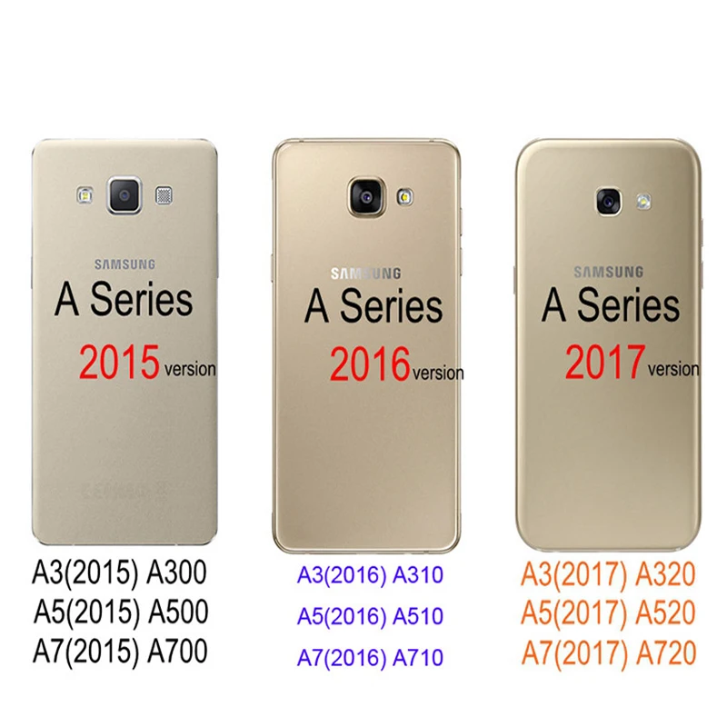360 полностью Защитные чехлы для Samsung Galaxy A3 A5 A7 2017 A520 A720 Тонкий Жесткий ПК чехол +