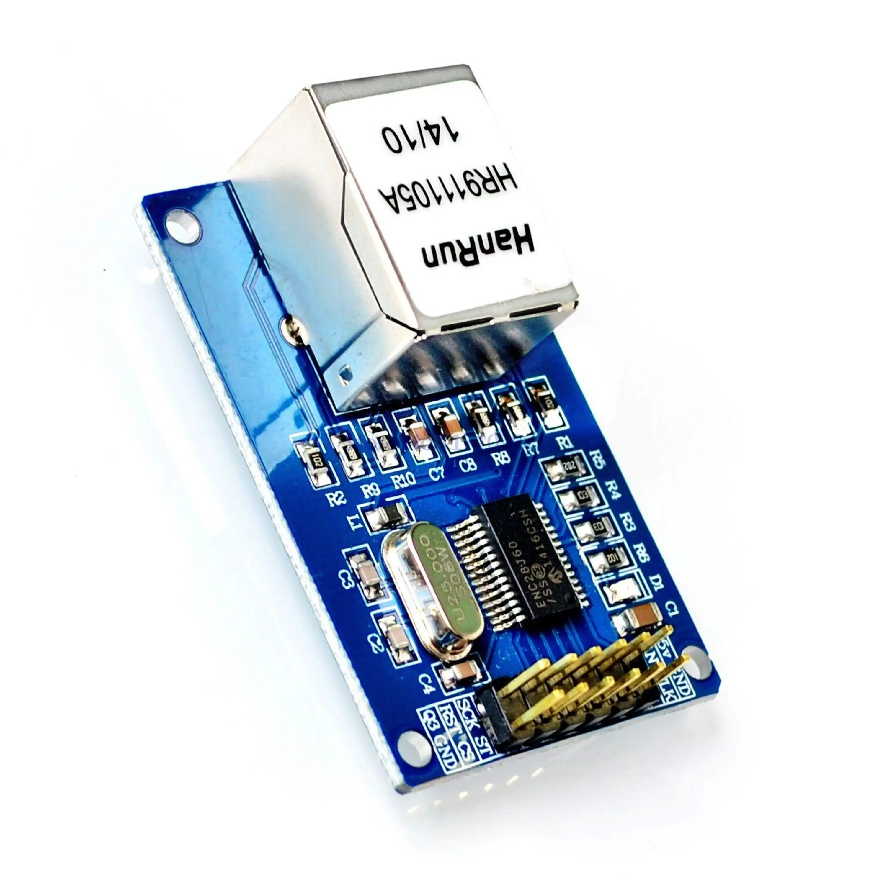 Glyduino ENC28J60 LAN Ethernet сетевая плата модуль для Arduino 25 МГц кристалл AVR 51 LPC STM32 3 V|Датчики|