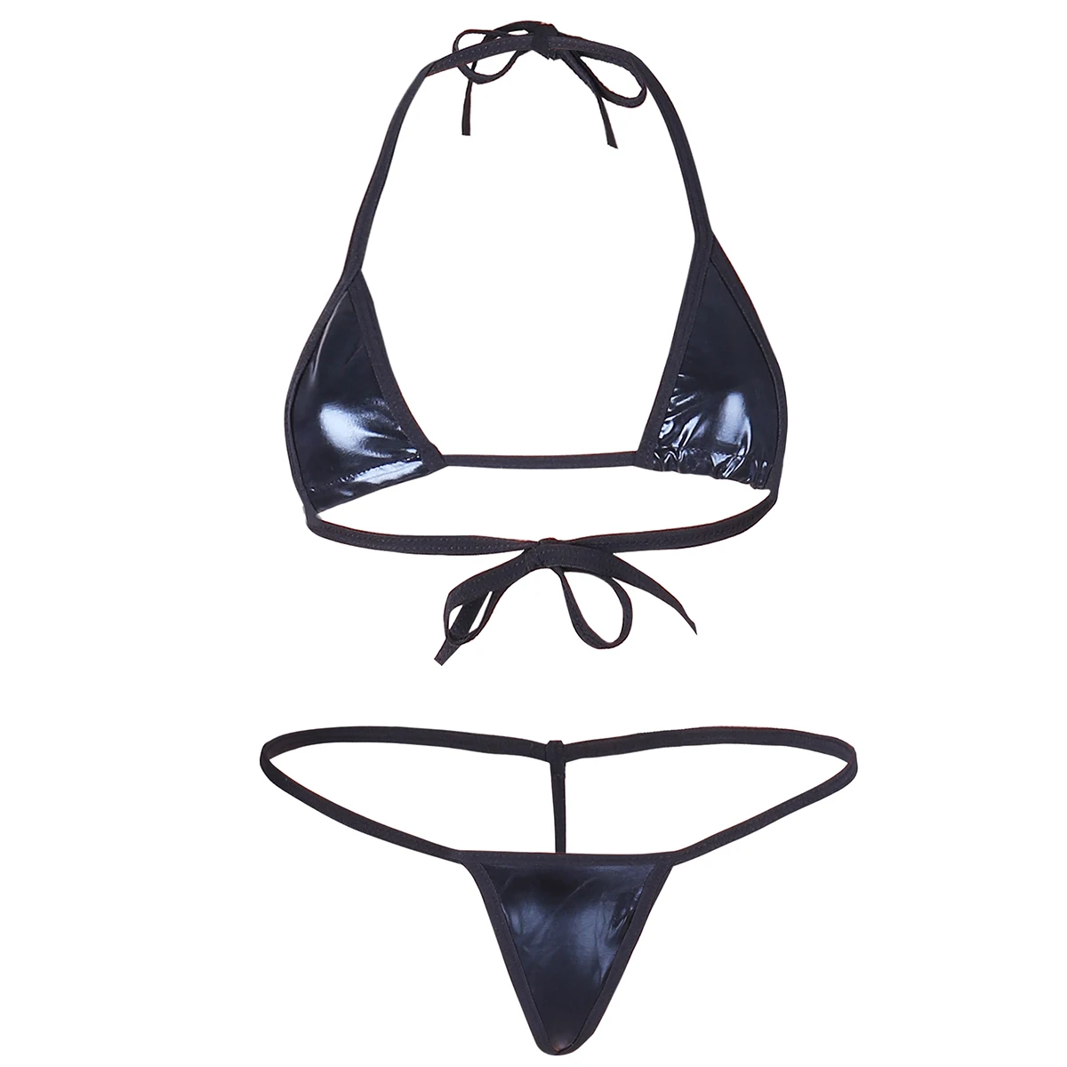 

Bikinis 2020 Alvivi New Women Sexy Lingerie Set Club Swimwear Mini Bikini Bra Micro G-string Thong Lingerie Underwear Puls Size