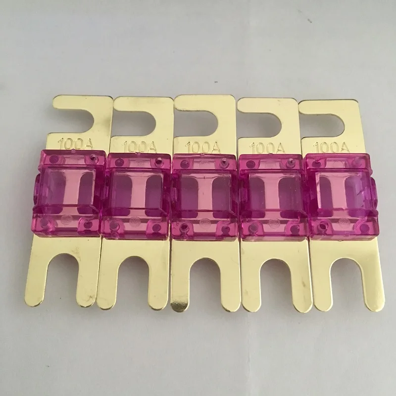 Good Quality 5pcs/pack Golden Plated 100A MINI ANL Fuse Car Audio | Обустройство дома