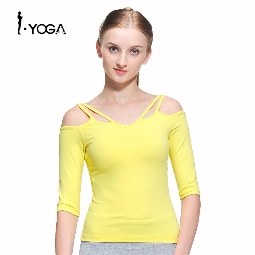 Женская Спортивная футболка с коротким рукавом модель CXT009|fitness yoga|tank top yogat-shirt yoga |
