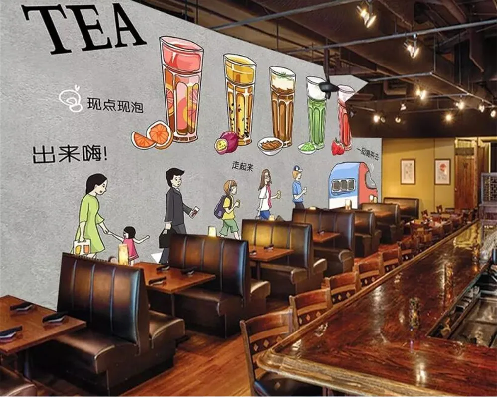 3d muralCustomized Европа и Америка фото обои настенные наклейки послеобеденный чай