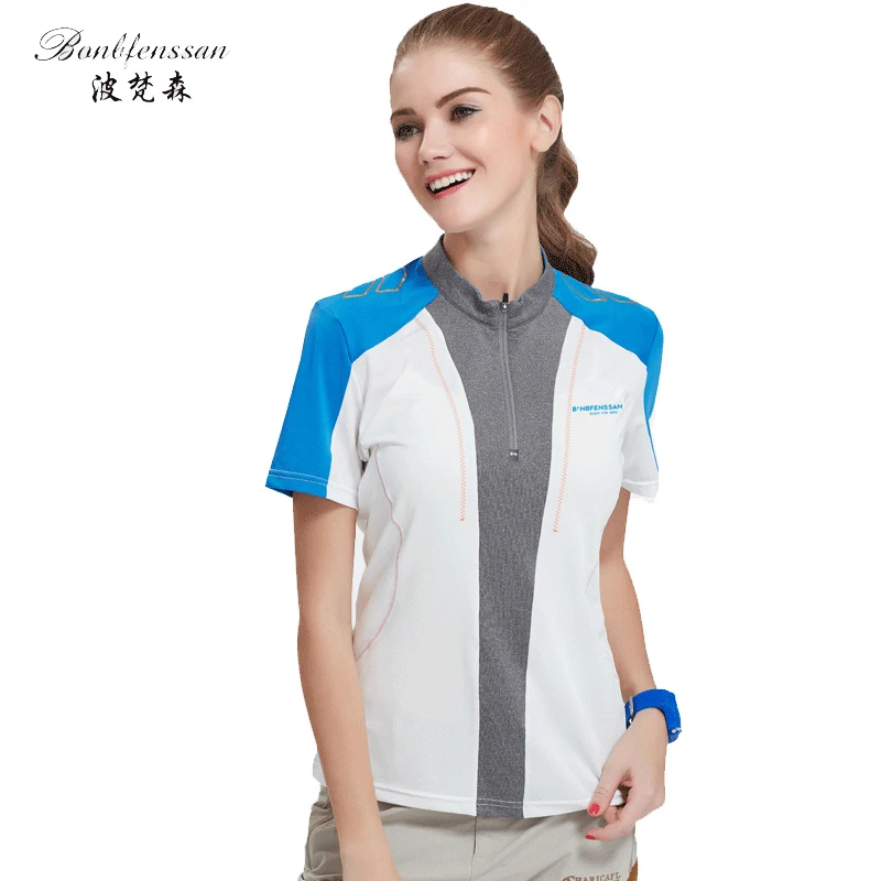 Женская быстросохнущая Спортивная футболка простроченная для фитнеса бега