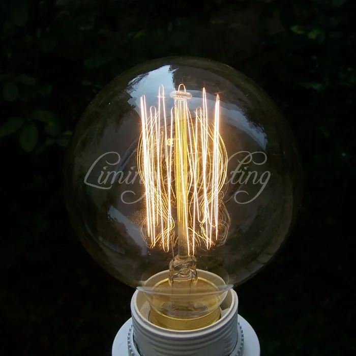 1900 Античная винтажные изделия ручной работы Edison G95 II лампочка radiolight Большой