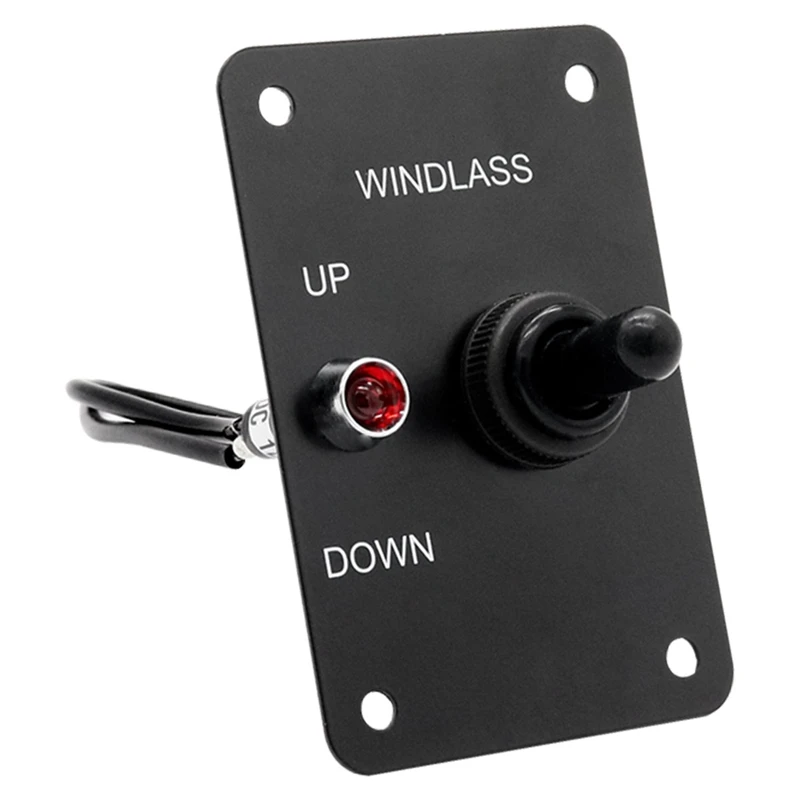 Marine Boat Anchor Windlass Return Toggle Switch Aluminum Plate 2 Way Led Light Up/Down Winch | Автомобили и мотоциклы