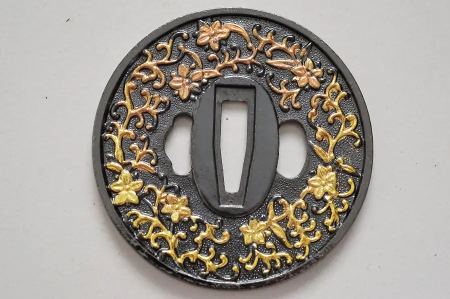 Чудесный Сплав Tsuba Guard для японского Tsuba самурайский меч катана Guard Wakizashi хороший