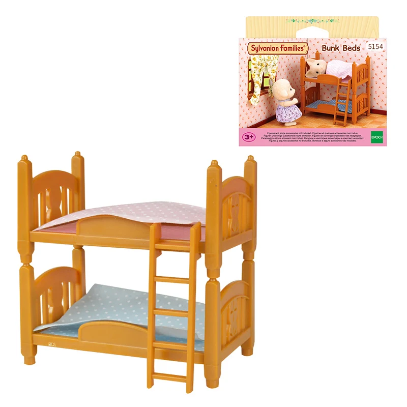 Sylvanian Family кукольный домик игровой набор двухъярусная кровать мебель аксессуаров