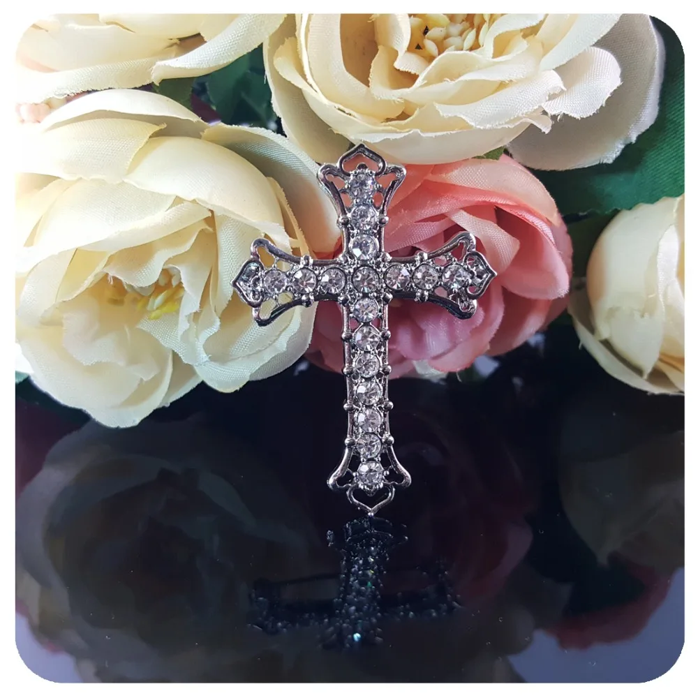 Заколка брошь с крестом|brooch pins|cross broochbrooch crystal |
