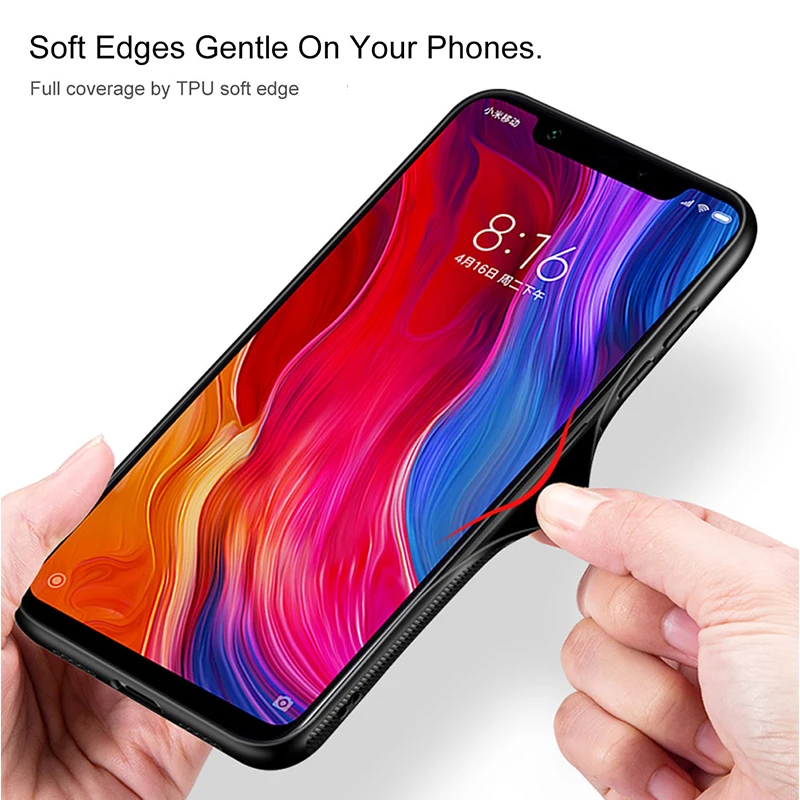 Чехол Raugee из стекла для Xiaomi Redmi Note 5, чехол из закаленного стекла с силиконовой рамкой, гибридный жесткий чехол для Redmi Note 5 Pro, чехол s