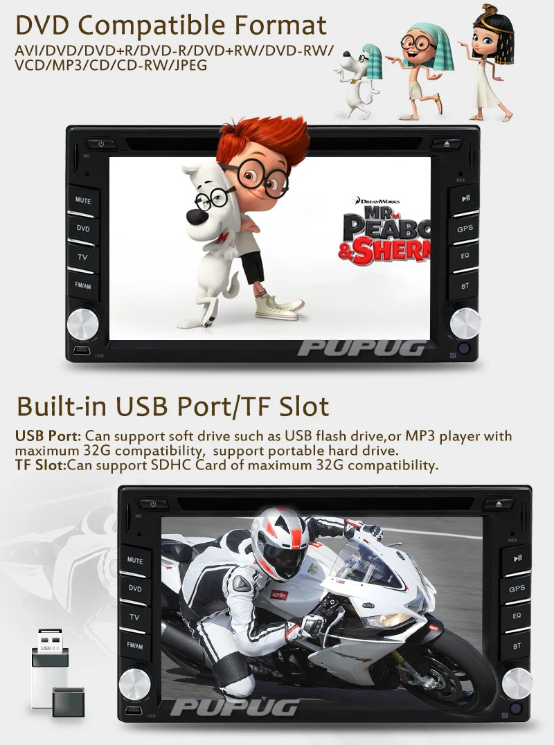 Автомобильный мультимедийный dvd плеер 2 din радио рулевое управление колесная