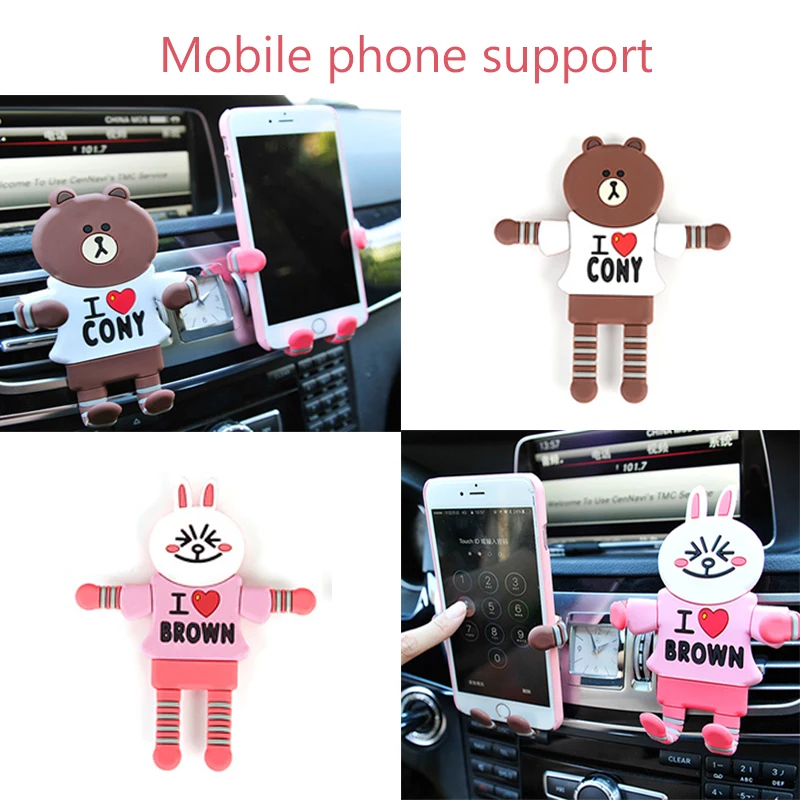 NWIEV Car-styling Cartoon Foldable Phone holder For BMW E46 E39 E60 E90 E36 F30 F10 X5 E53 E34 E30 Mini Cooper Lada Accessories |